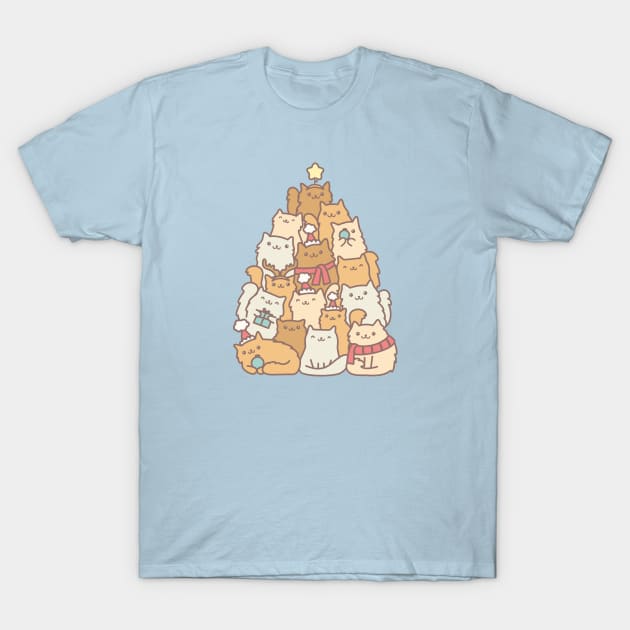 Merry (meowy) catmas, Christmas cat family T-Shirt by crealizable